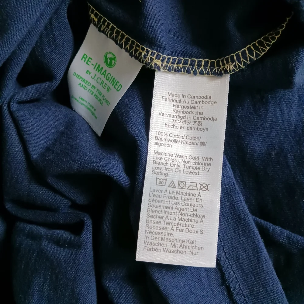 NWT J. Crew Slub Cotton Colorblock T-Shirt